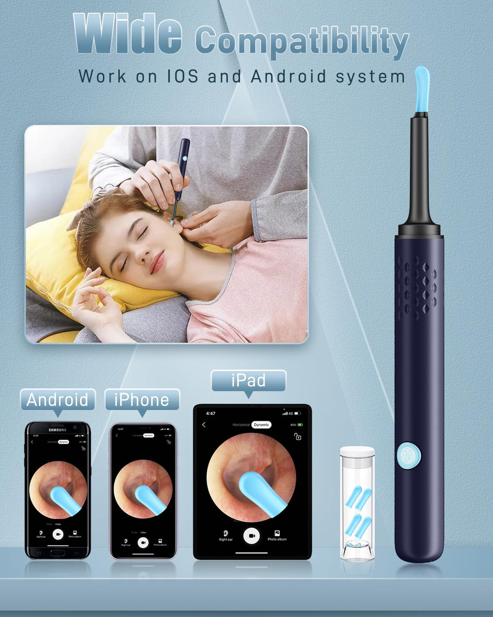 Assehsaa conectividad aplicación Android e iOS: guarda fotos y videos.