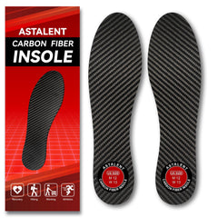 ASTALENT carbon fiber insole pair offers rigid support for daily walking.