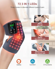 Astarexin knee wrap side view highlighting ergonomic 3D wrap design.