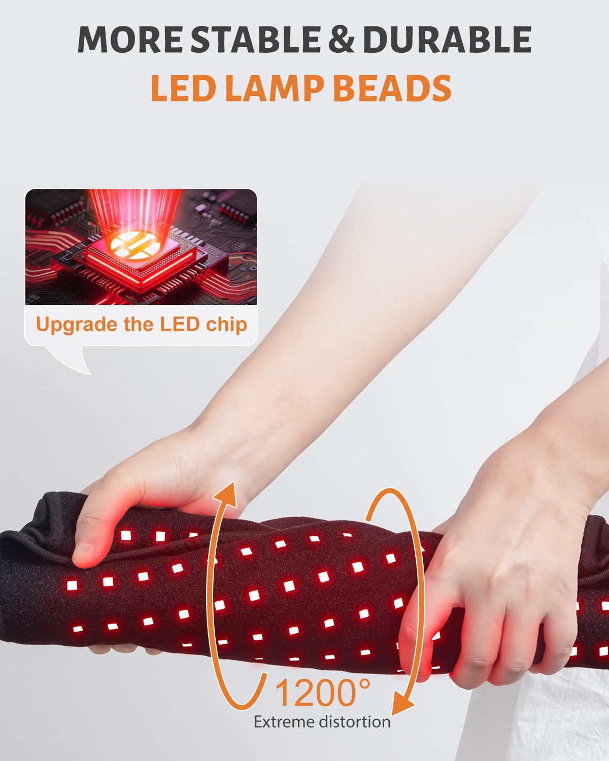 Astarexin red-light pad folded compact for portable home use