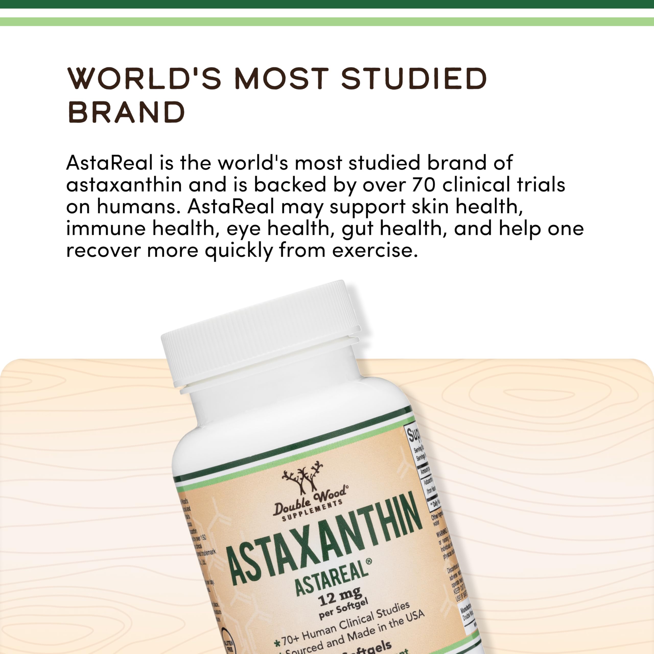 Astaxanthin skin and eye health concept imagery.