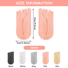 Aster women's toe socks no-show design with discreet fit.