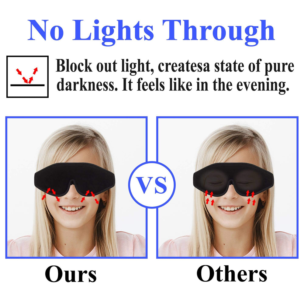 ASTRA VENA Contoured-fit mask provides close light-blocking for restful moments.