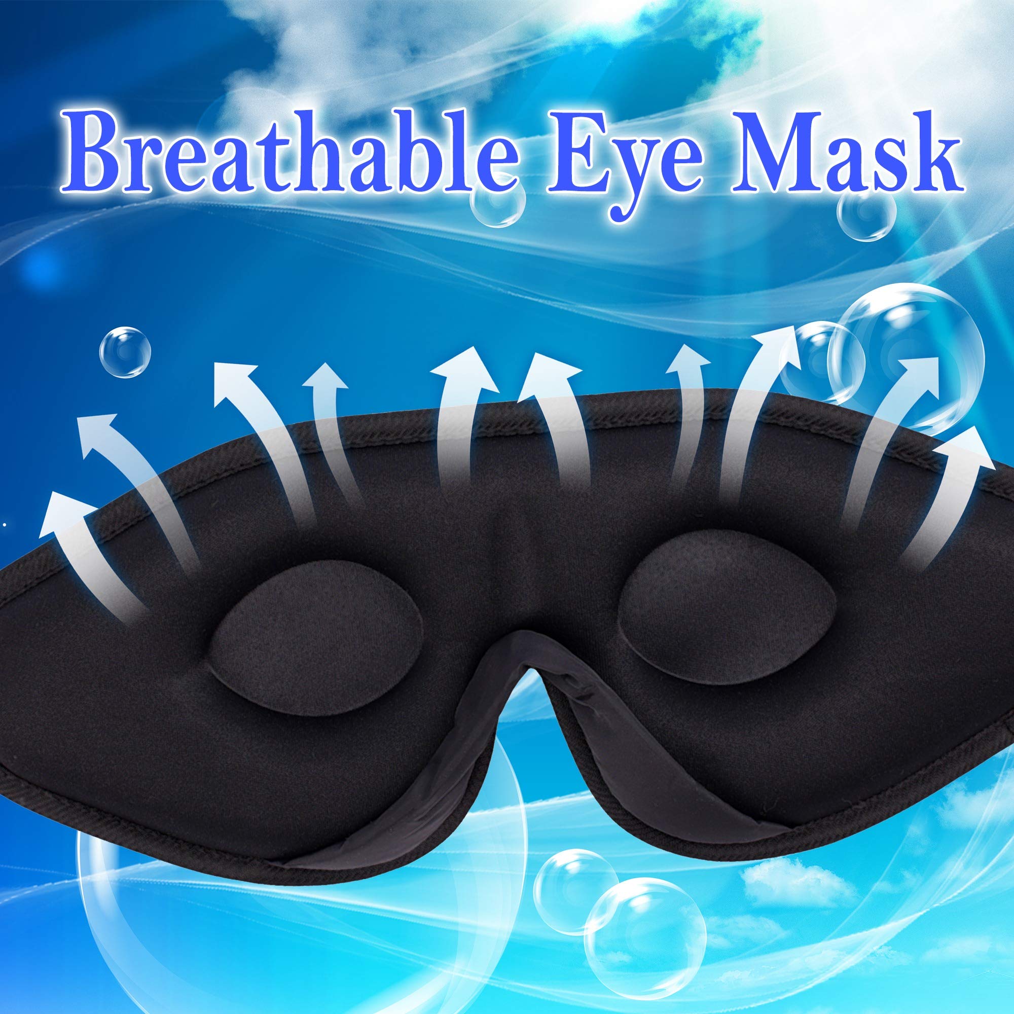 ASTRA VENA Light-blocking 3D mask creates a cozy, dark space for naps.