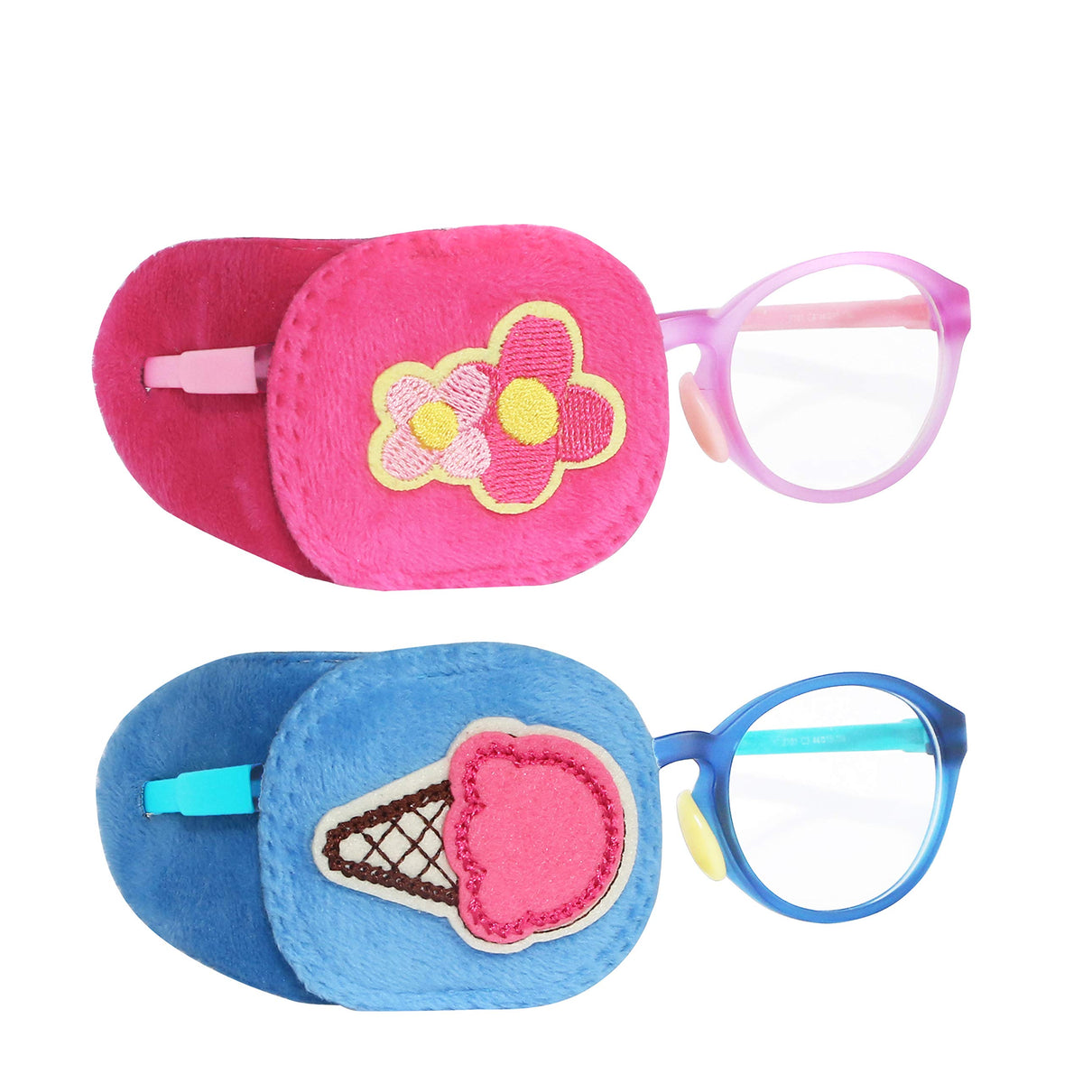 Astropic pink flower eye patch packaging, kid-friendly design for gentle patching routines.