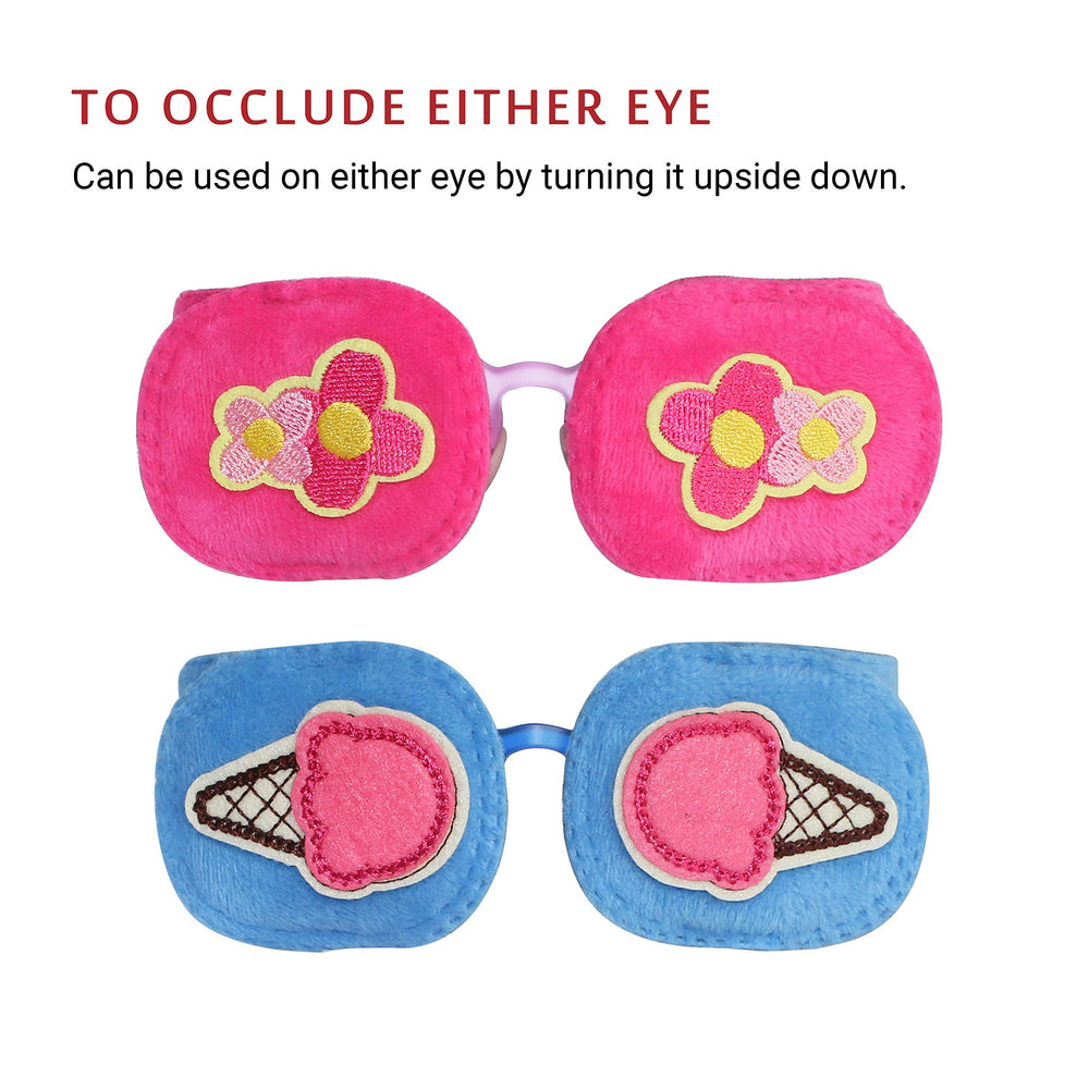 Astropic color options image highlights the pink flower and blue ice cream patterns.