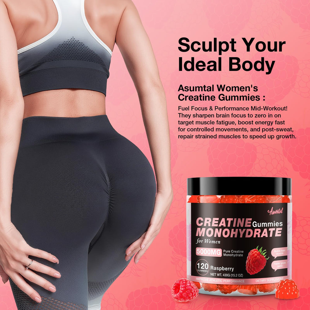Pre-workout energy boost with Asumtal gummies for high-intensity sessions.