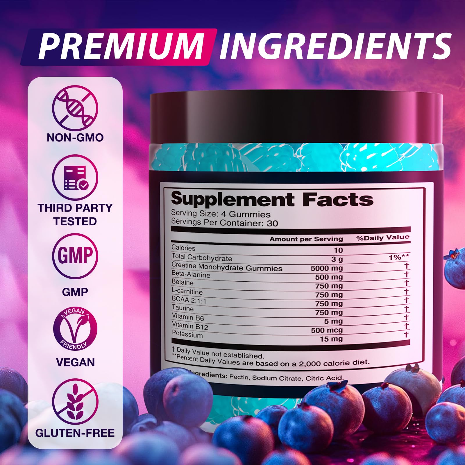 Asumtal Creatine Monohydrate Gummies post-workout recovery support after training.