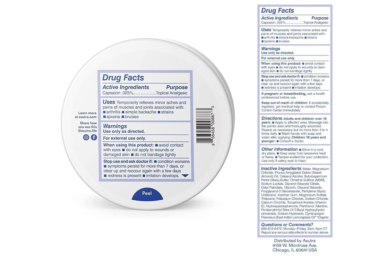 ASUTRA Melt Pain Away Cream daily use routine supports recovery.
