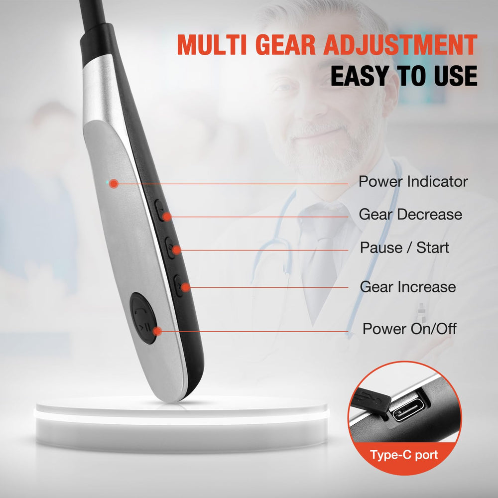 Aswaysun auto shut-off timer manages session length safely.