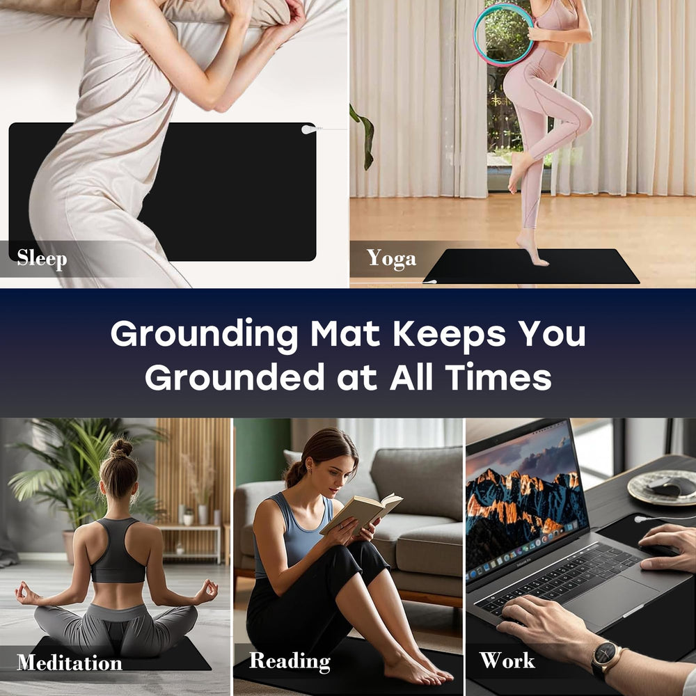 ATE Health grounding mat is portable and foldable for travel.