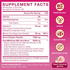 Atherionyxora Booty Gummies peach gummy close-up with soft texture