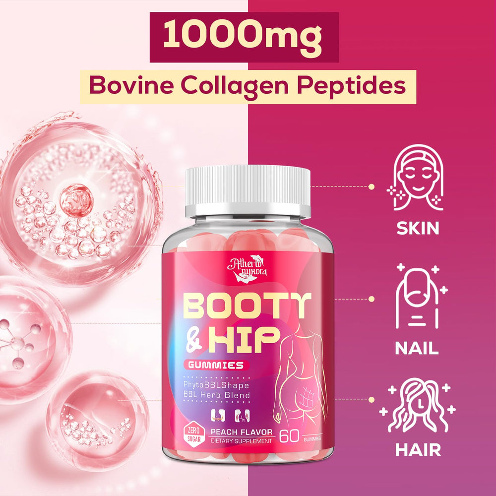 Atherionyxora Booty Gummies collagen skin support emphasis on firmness