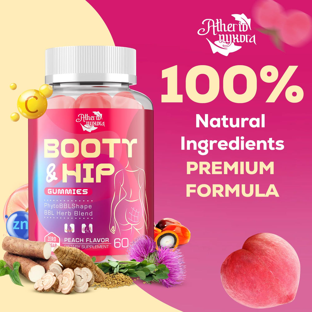 Atherionyxora Booty Gummies herbal blend ingredients visual