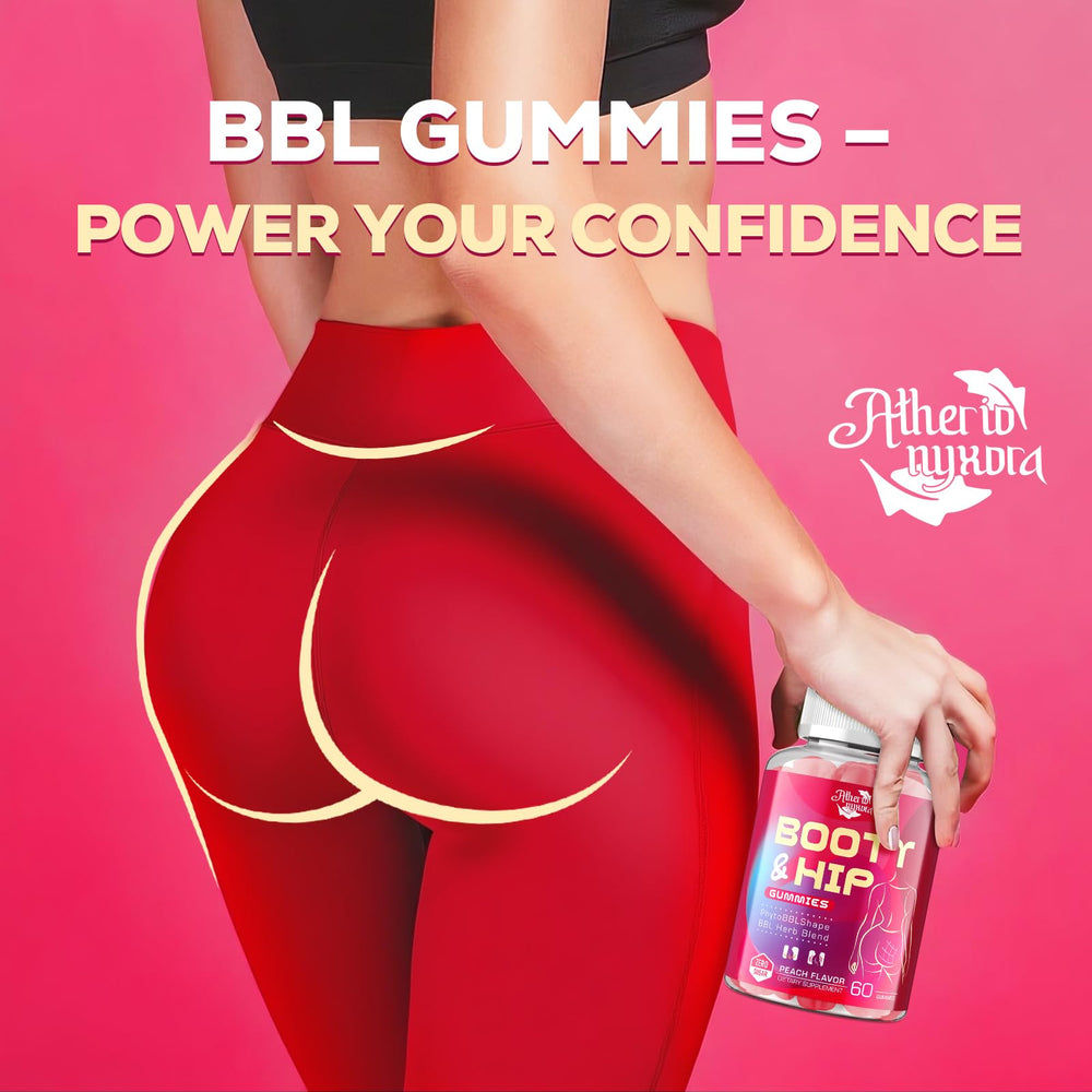 Atherionyxora Booty Gummies packaging design for premium everyday use