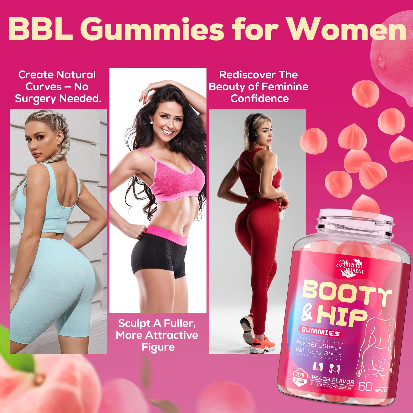 Atherionyxora Booty Gummies vegan-friendly badge for plant-based wellness