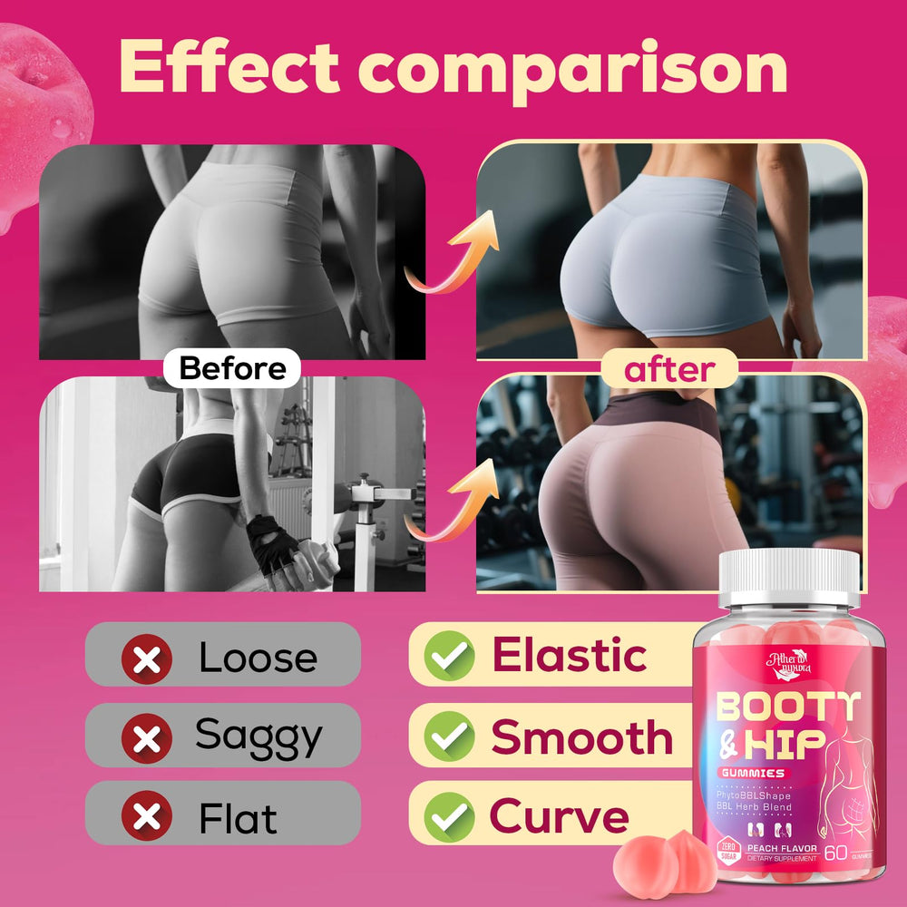 Atherionyxora Booty Gummies zero sugar badge signaling mindful indulgence