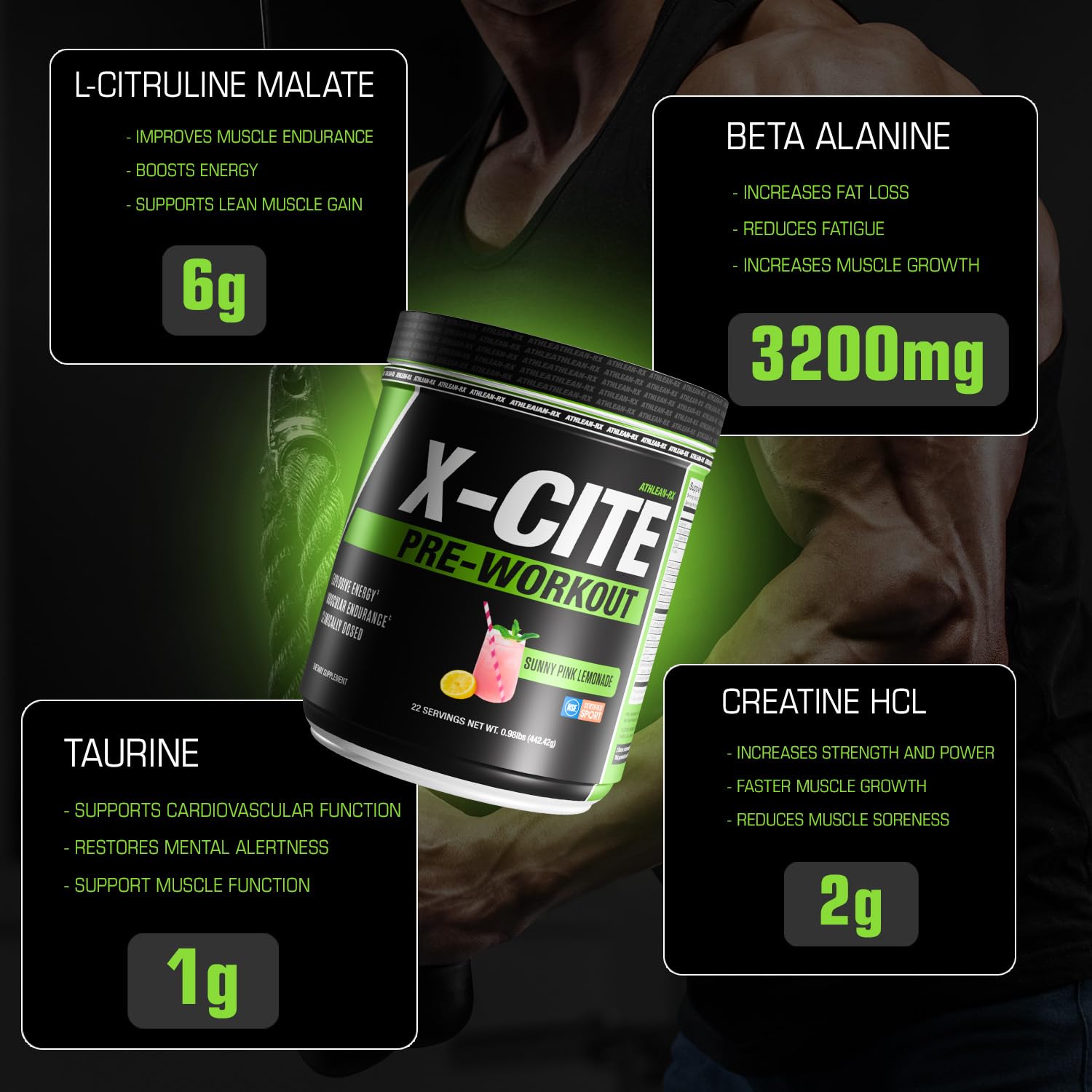 ATHLEAN-RX X-CITE muscle-pump-action shot highlights stronger pumps.