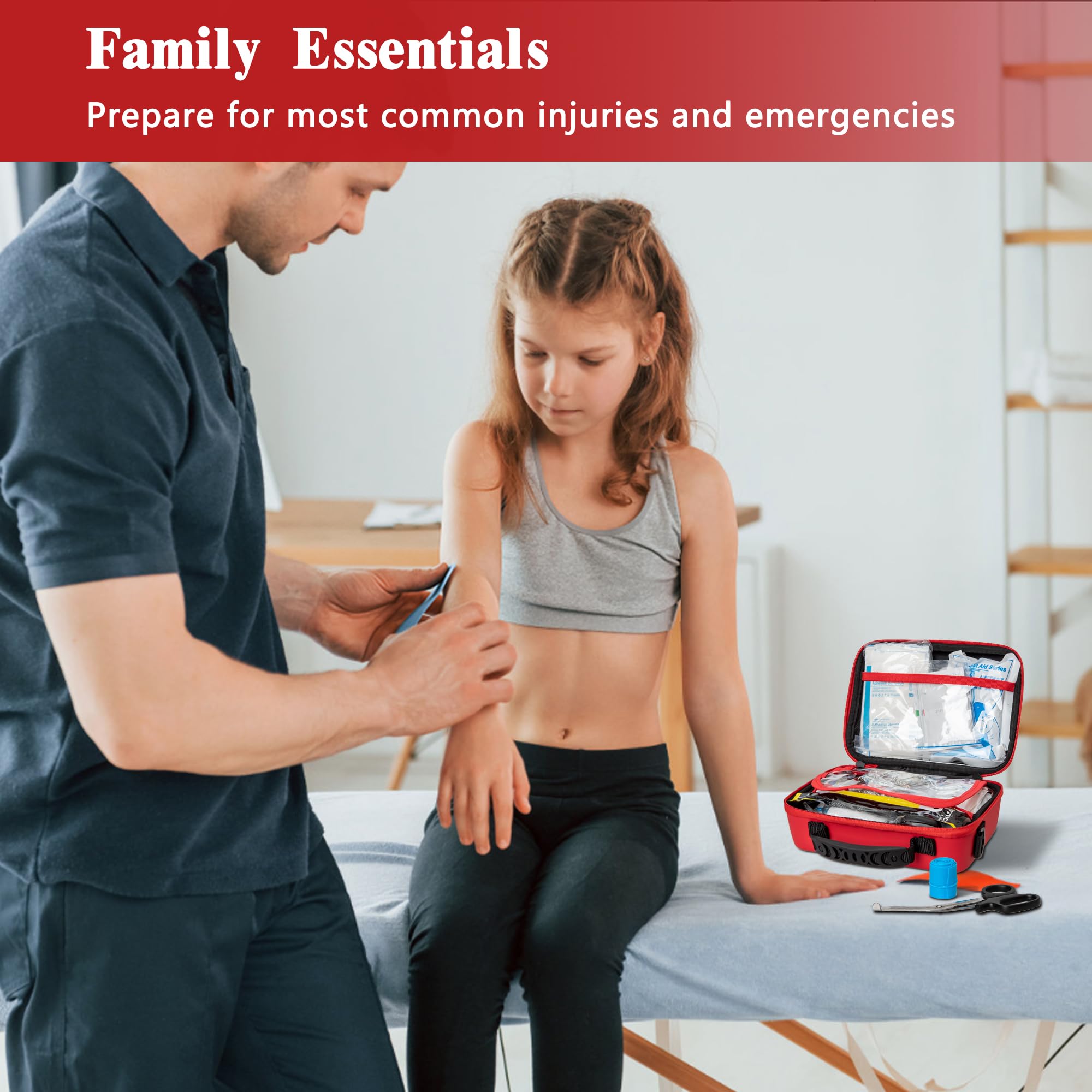 Atickyaid first aid kit is ideal for car travel and home use.