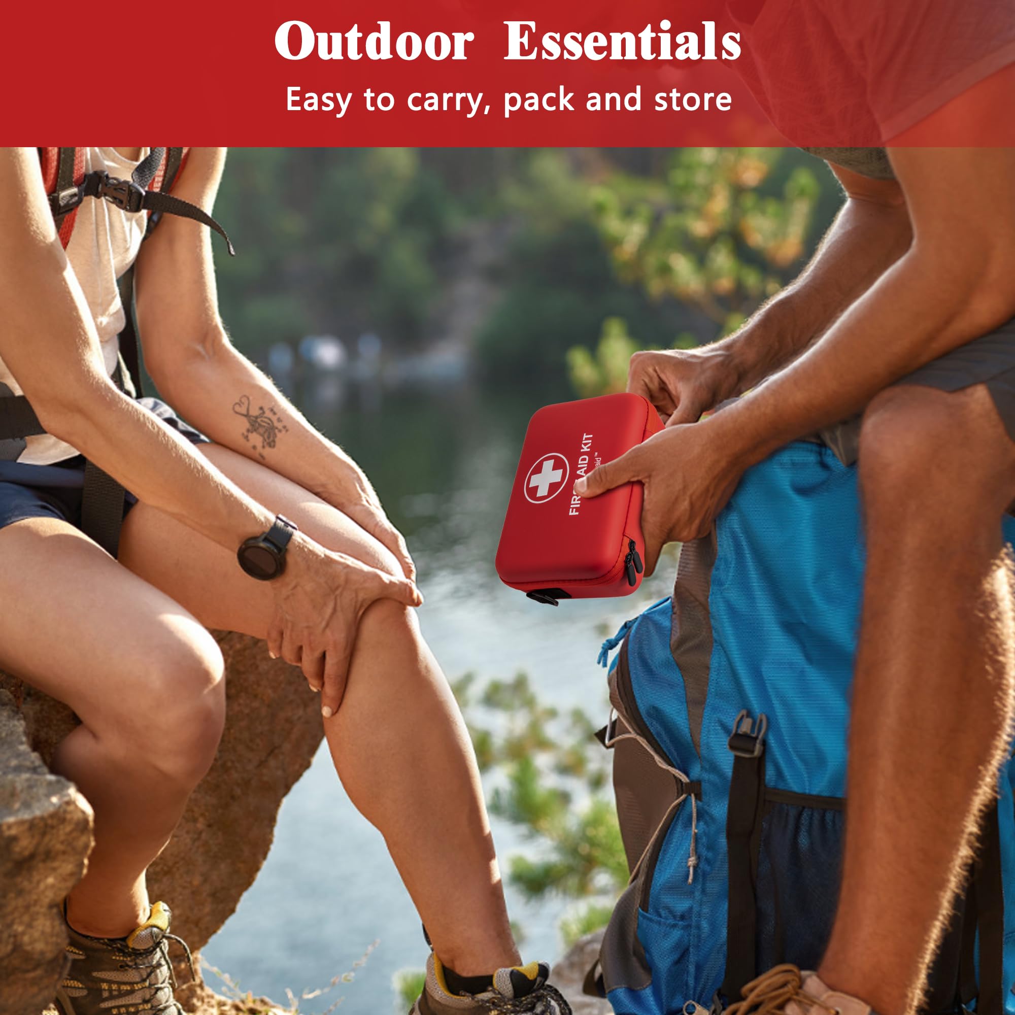 Atickyaid first aid kit 340-piece set supports family and outdoor activities.