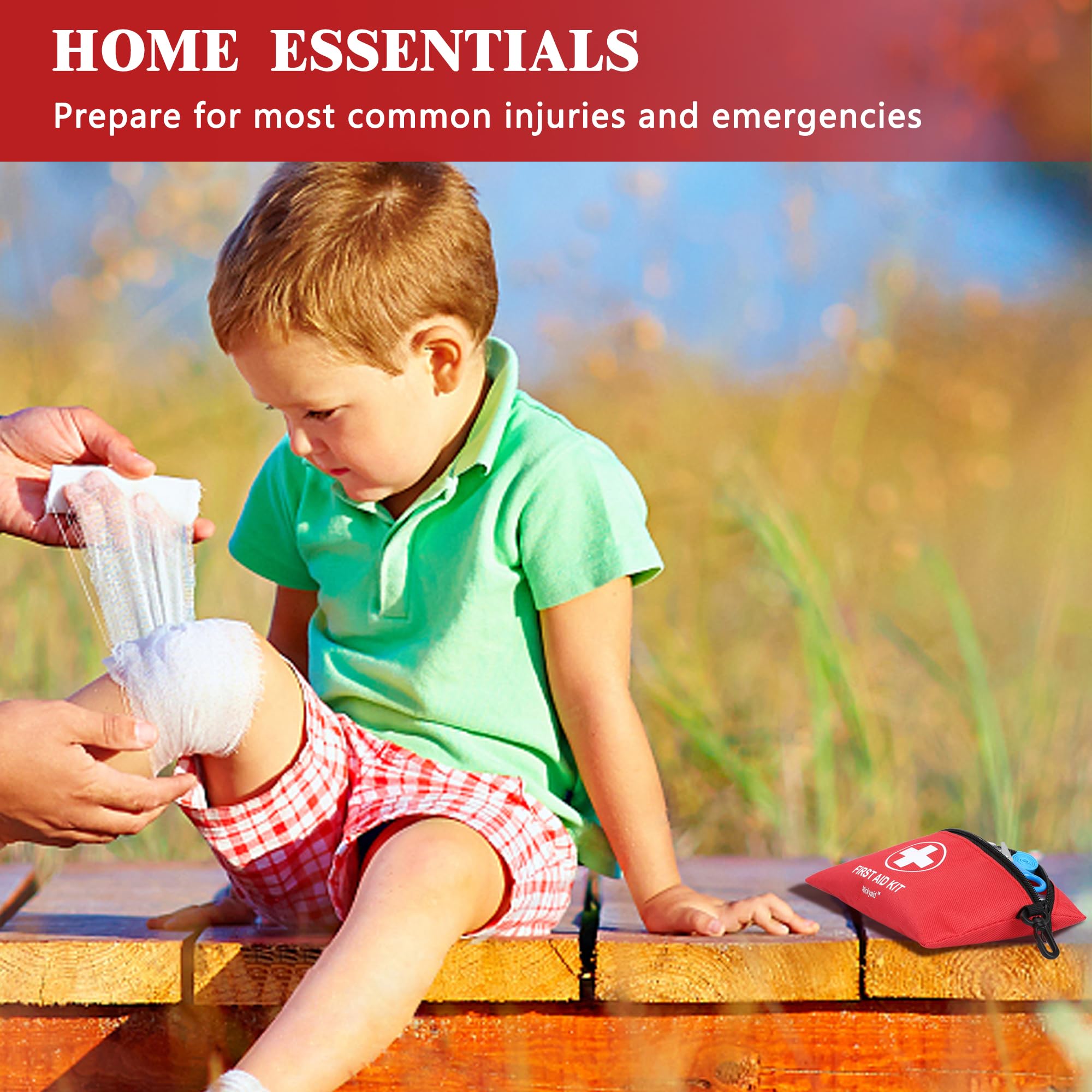 Atickyaid Mini First Aid Kit compact design ideal for travel.