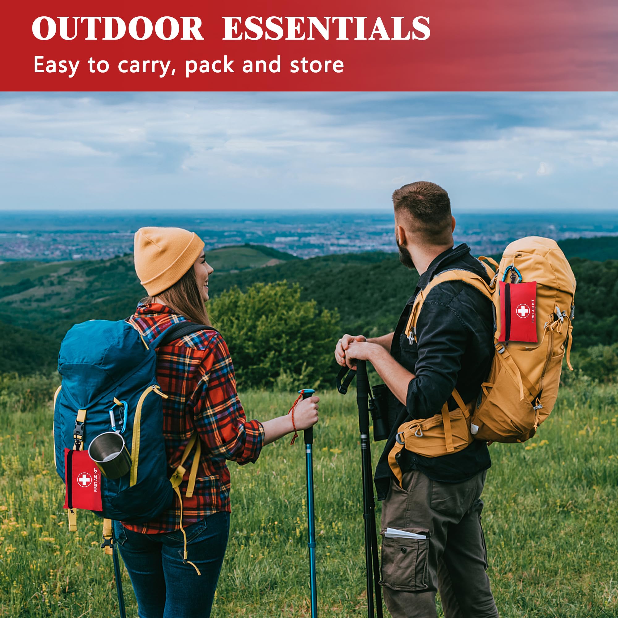 Atickyaid Mini First Aid Kit premium materials withstand outdoor use.