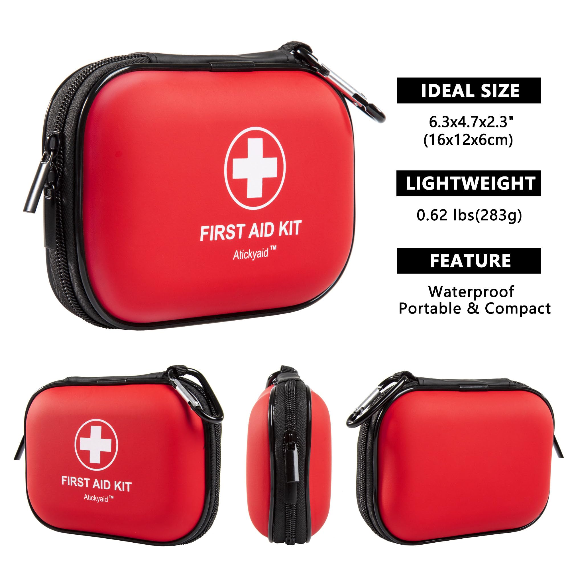 Atickyaid waterproof eva case protects supplies in wet conditions.