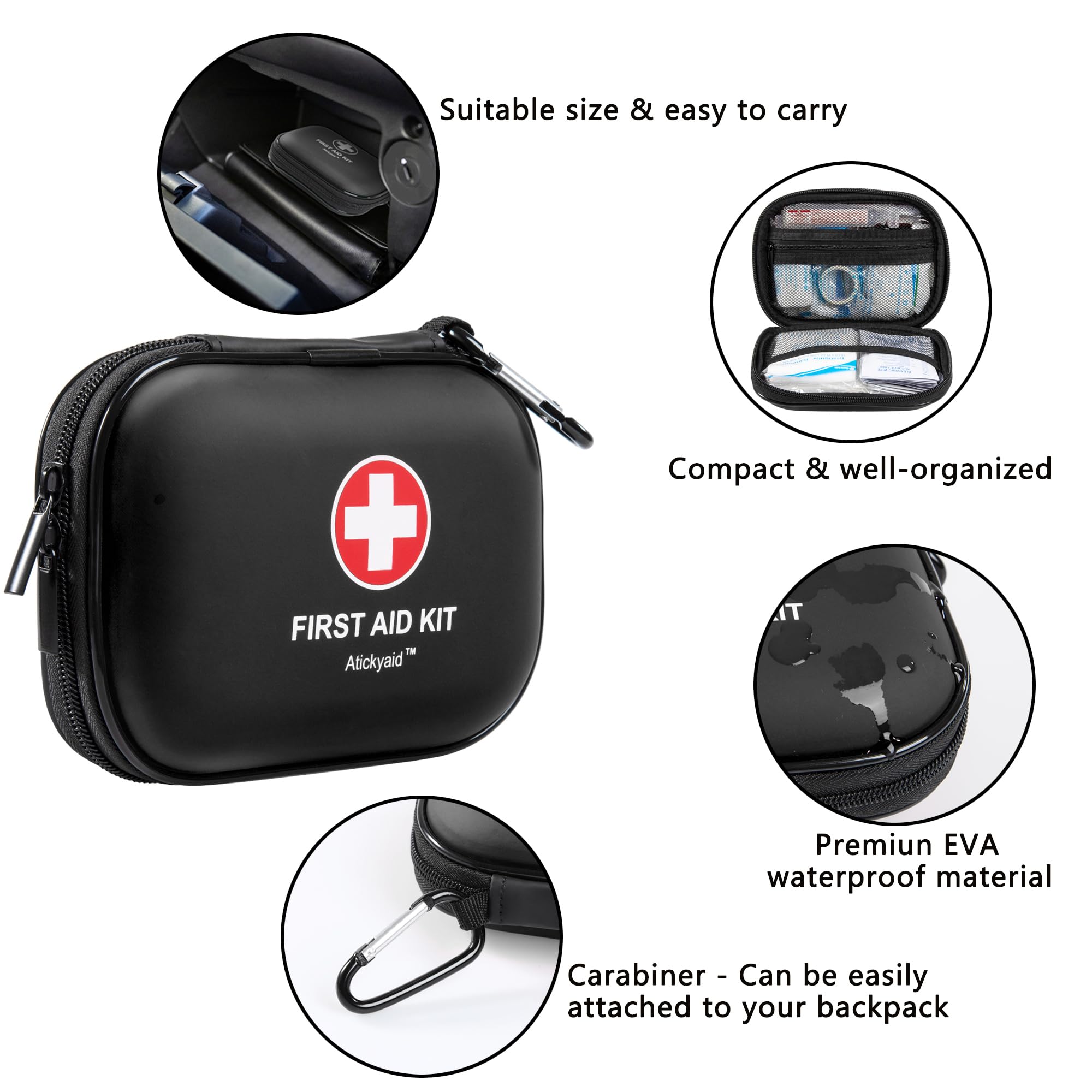 Atickyaid waterproof EVA material protects contents from moisture.