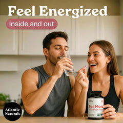 Atlantic Naturals Sea Moss with Beet Root packaging communicates USA production.