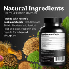 Atlantic Naturals blend with bladderwrack and burdock root to support nutrient absorption.