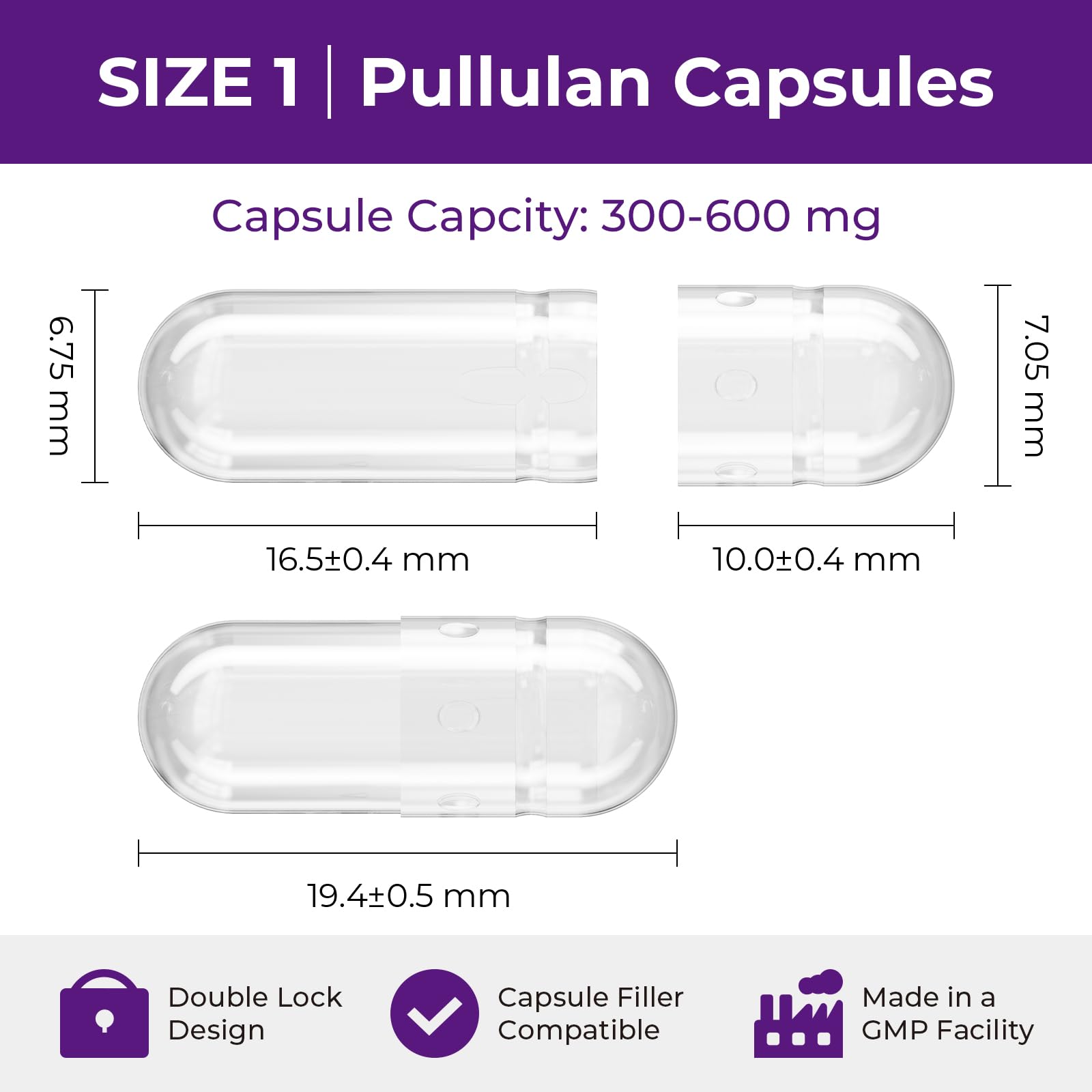 ATLEMISME clear capsules showcase contents for easy identification.