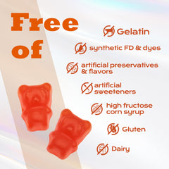 ATLEMISME Vitamin B Complex Gummies nutrition label highlights B12 and folate.