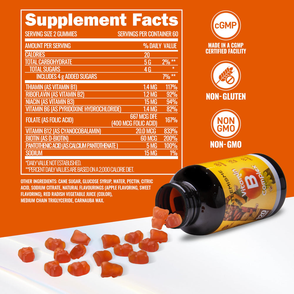 ATLEMISME Gummies serving on a spoon emphasizes convenient daily intake.