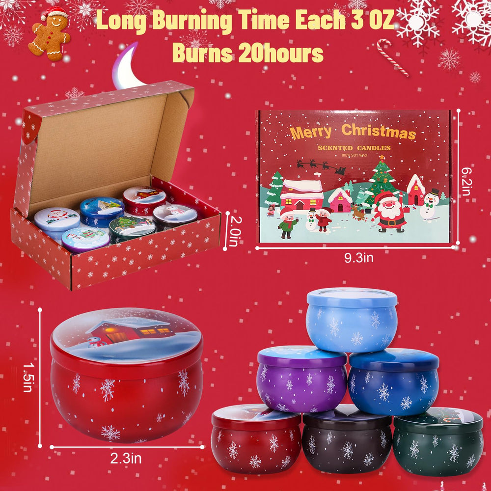 atranquikk Christmas Candles Citrus Bergamot: fresh citrus lift for home offices and living areas