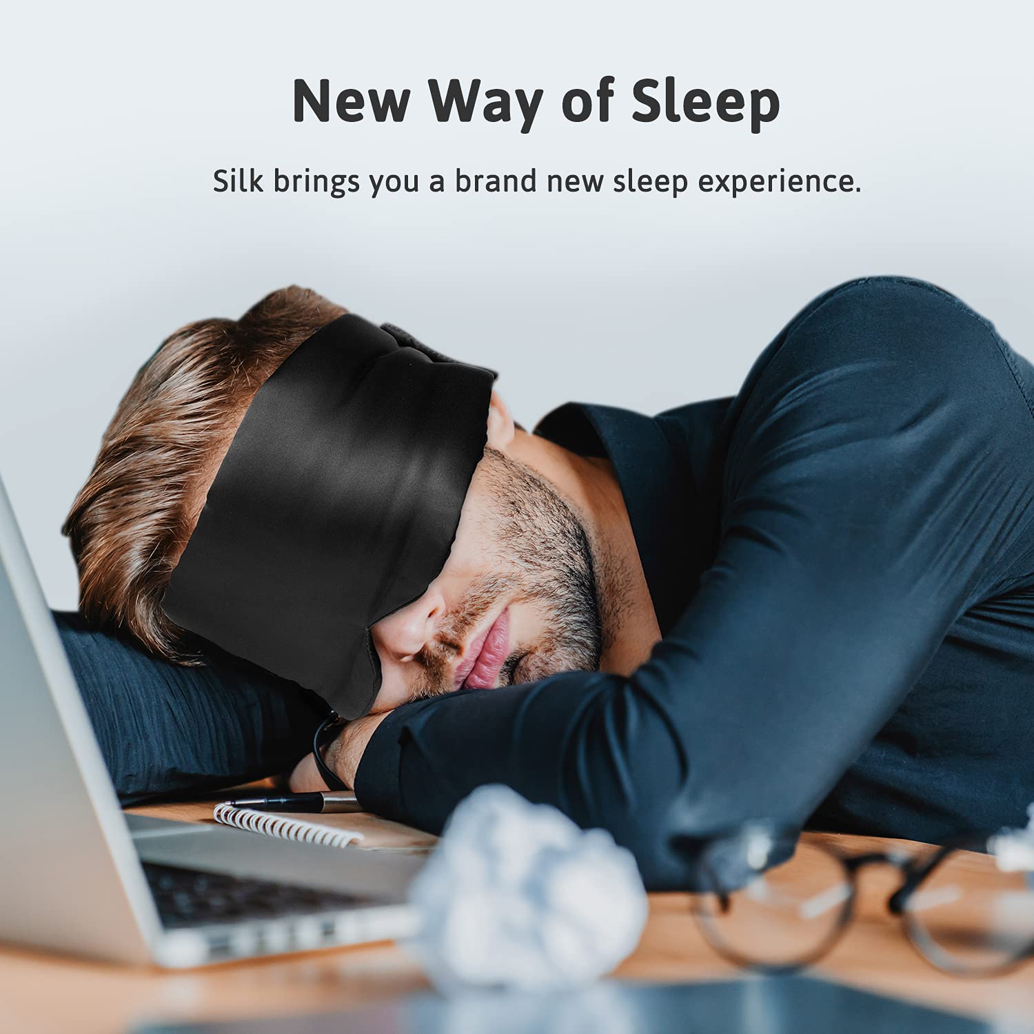 ATreebag Silk Sleep Mask adjustable strap supports secure, personalized fit
