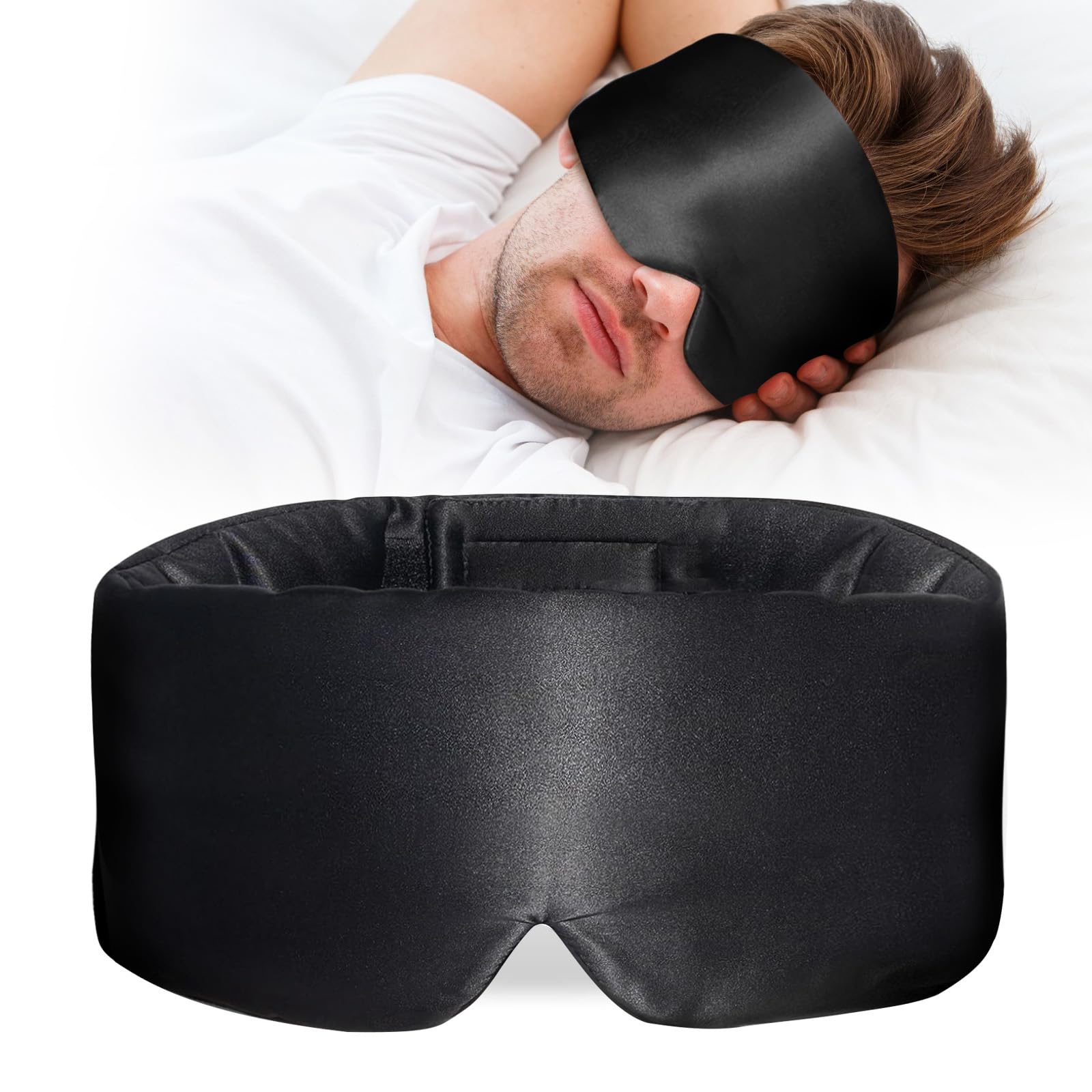 ATreebay silk sleep mask cloud-soft for luxurious comfort and full blackout.