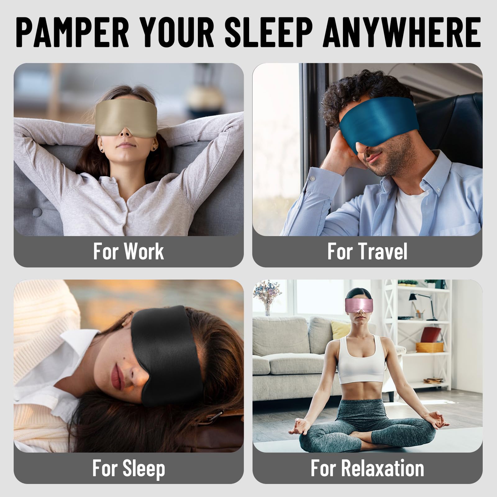 ATreebay travel-ready blackout mask for home and on the go