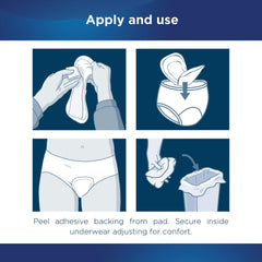 Attends ADPTHIN pad box of 20, convenient supply for travel or daily use.