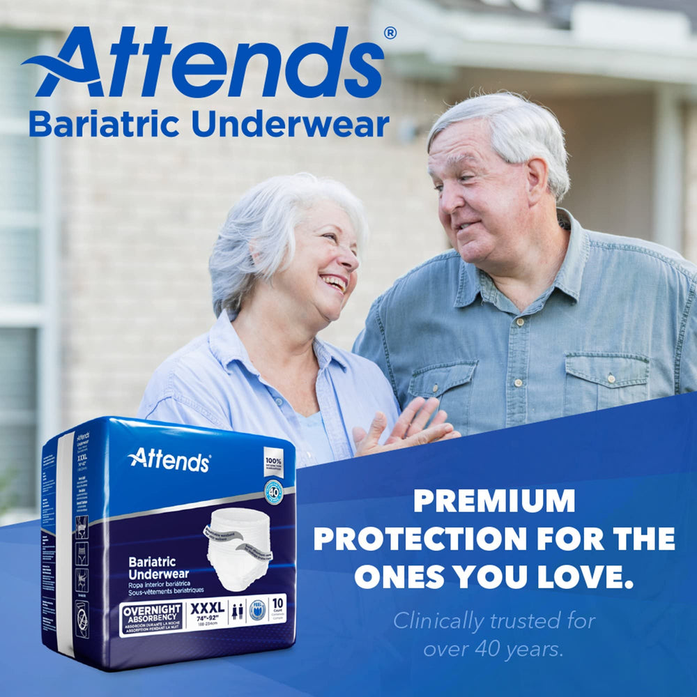 Attends bariatric underwear unisex fit suitable for men and women