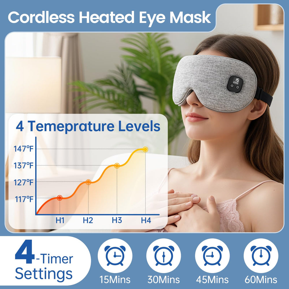 Auccipal eye mask with replaceable cover for hygienic care