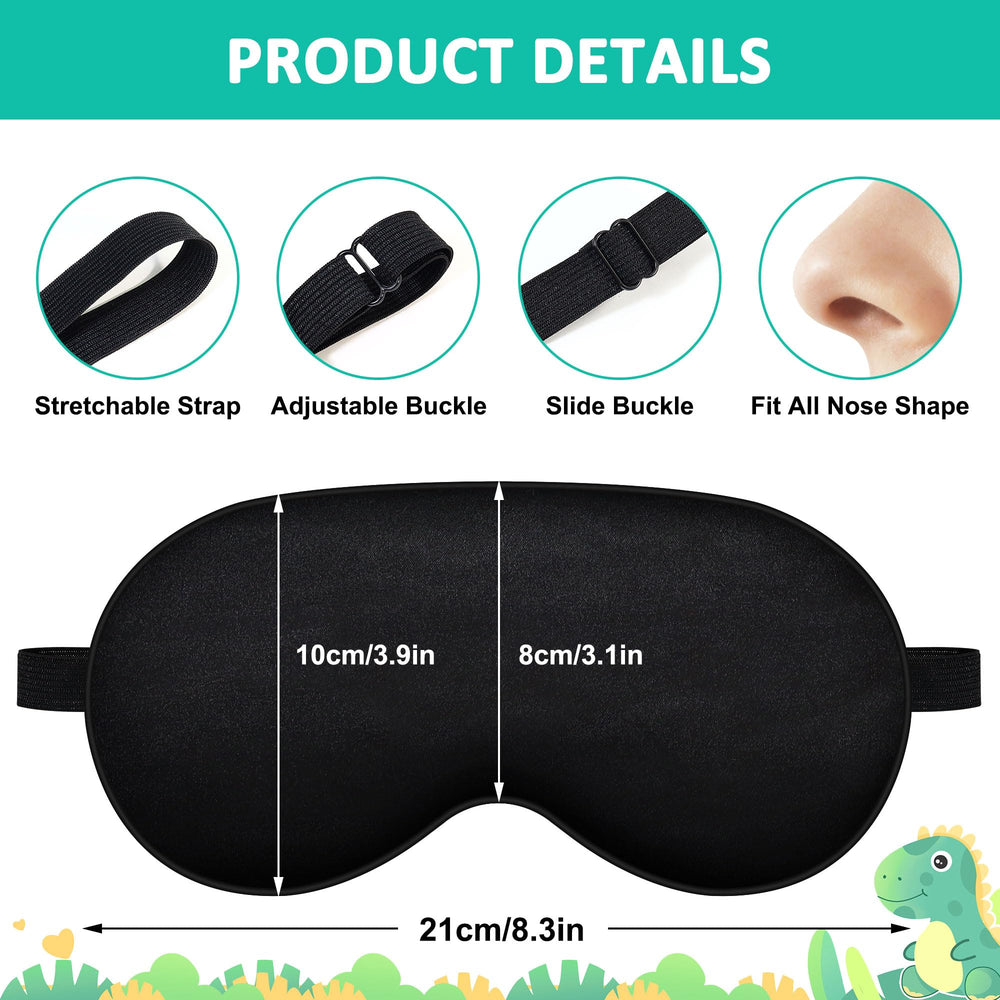 AUDFA mascarilla dormir dinosaurio verde ideal para niños y descanso