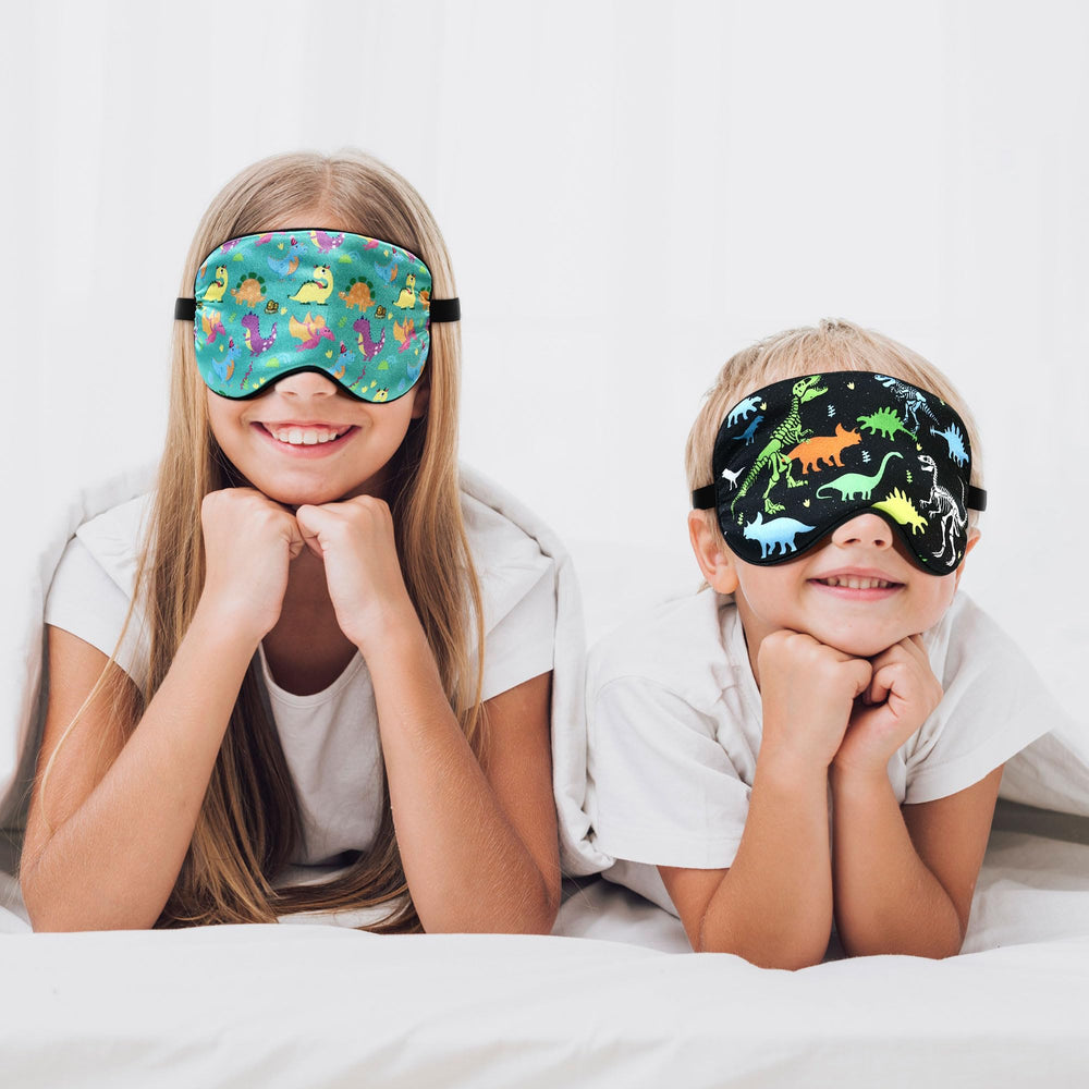 AUDFA pack de dos mascarillas para dormir útil en casa y viaje