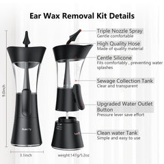 Auectfy kit includes extra nozzles and instruction manual.