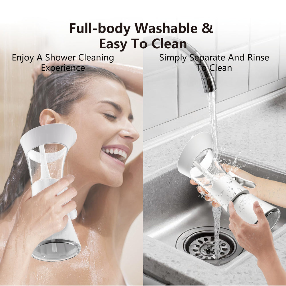 Shower-friendly design for convenient cleaning and rinse