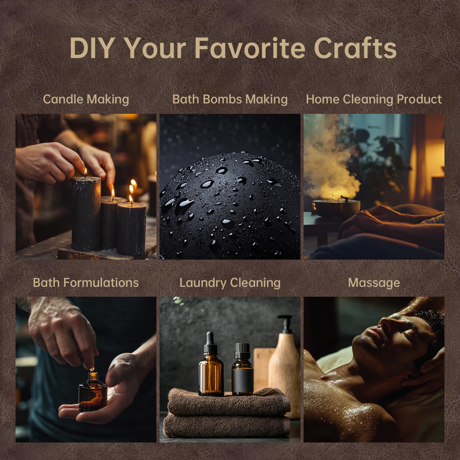 Auelife diffuser and candle use idea showcasing versatile aromas.