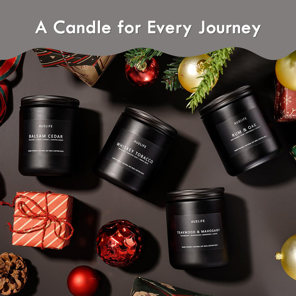 Auelife lead-free wick reduces smoke for a crisper scent.