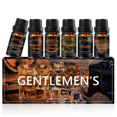 Auelife Men Essential Oils Set packaging showing premium masculine scents.