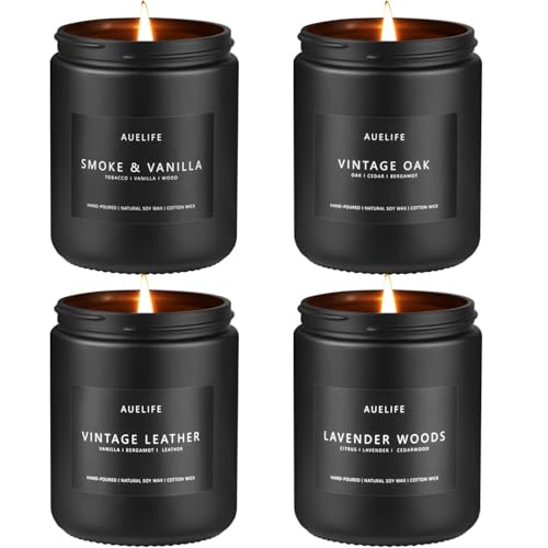 Auelife vanilla-oak candle blends sweetness with wood notes for balanced home fragrance.