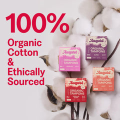 August Light Tampons fragrance-free formula supports sensitive skin comfort.