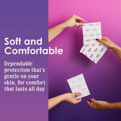 August Organic Panty Liners are fragrance-free and hypoallergenic for sensitive skin.